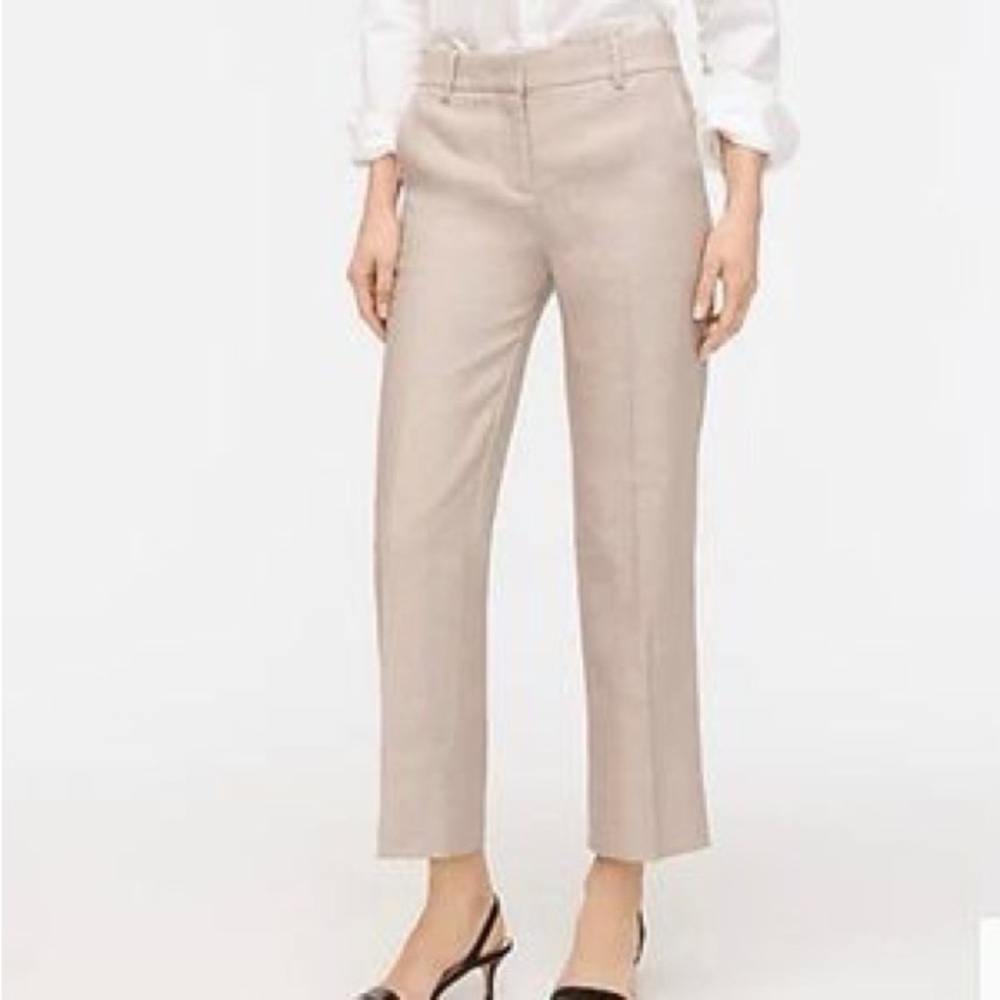 J. Crew | Peyton High Rise Pant Flax Stretch Linen